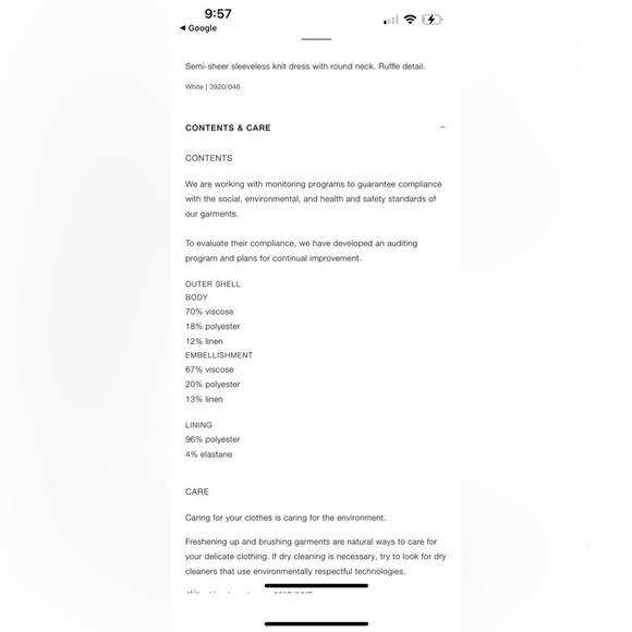 NWT Zara Limited Edition Stylish Ruffle Dress - Size Small - White - Picture 7 of 13